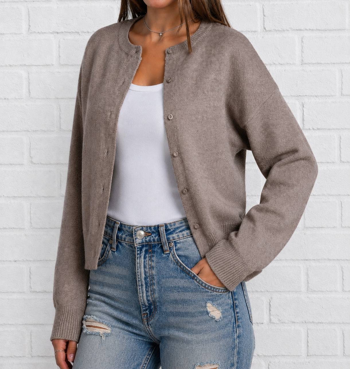 Cashmere Like Cardigan