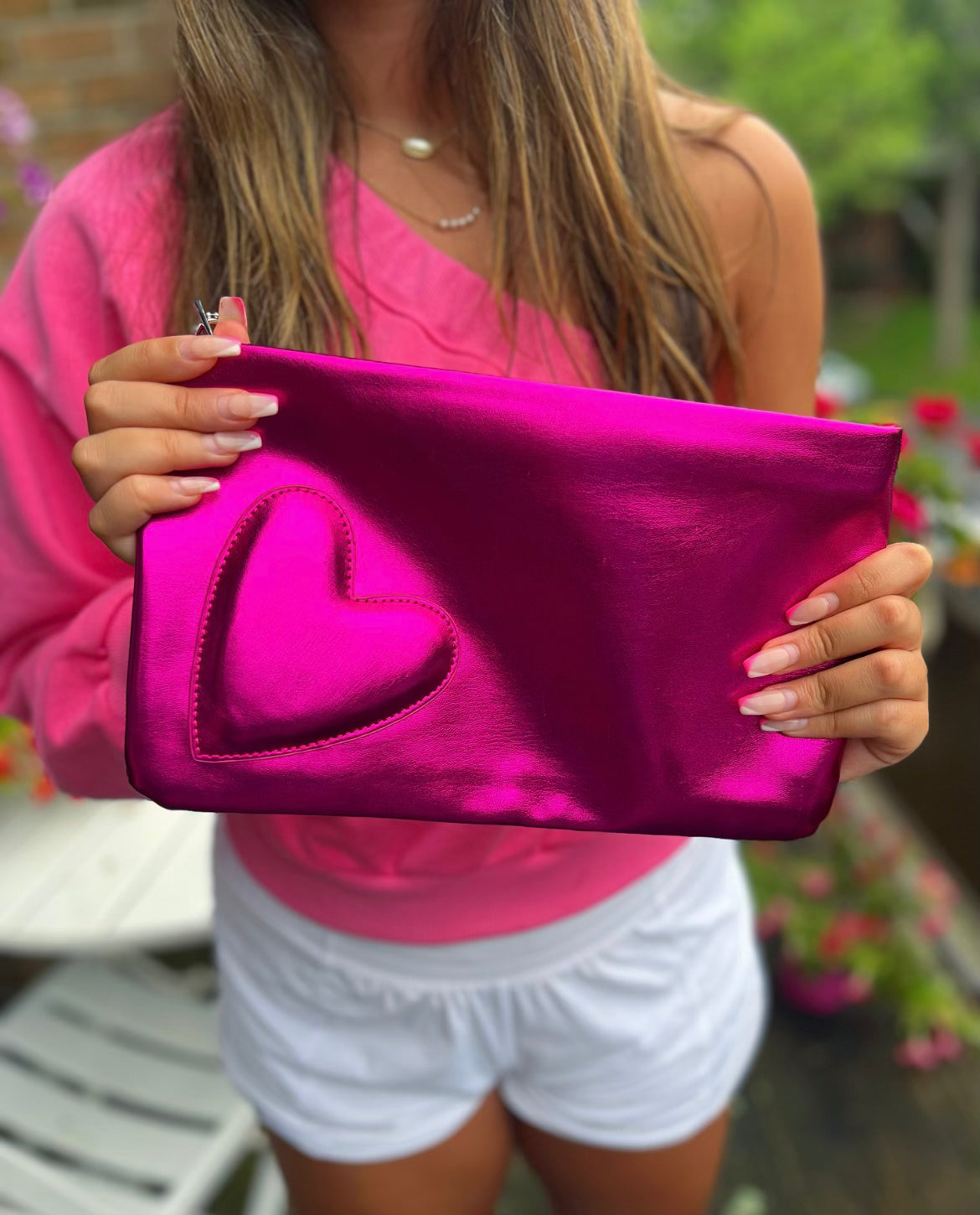 The Dylan Clutch - Puff Heart Design