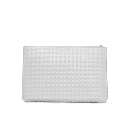 The Dylan Clutch - Embossed Dots Design