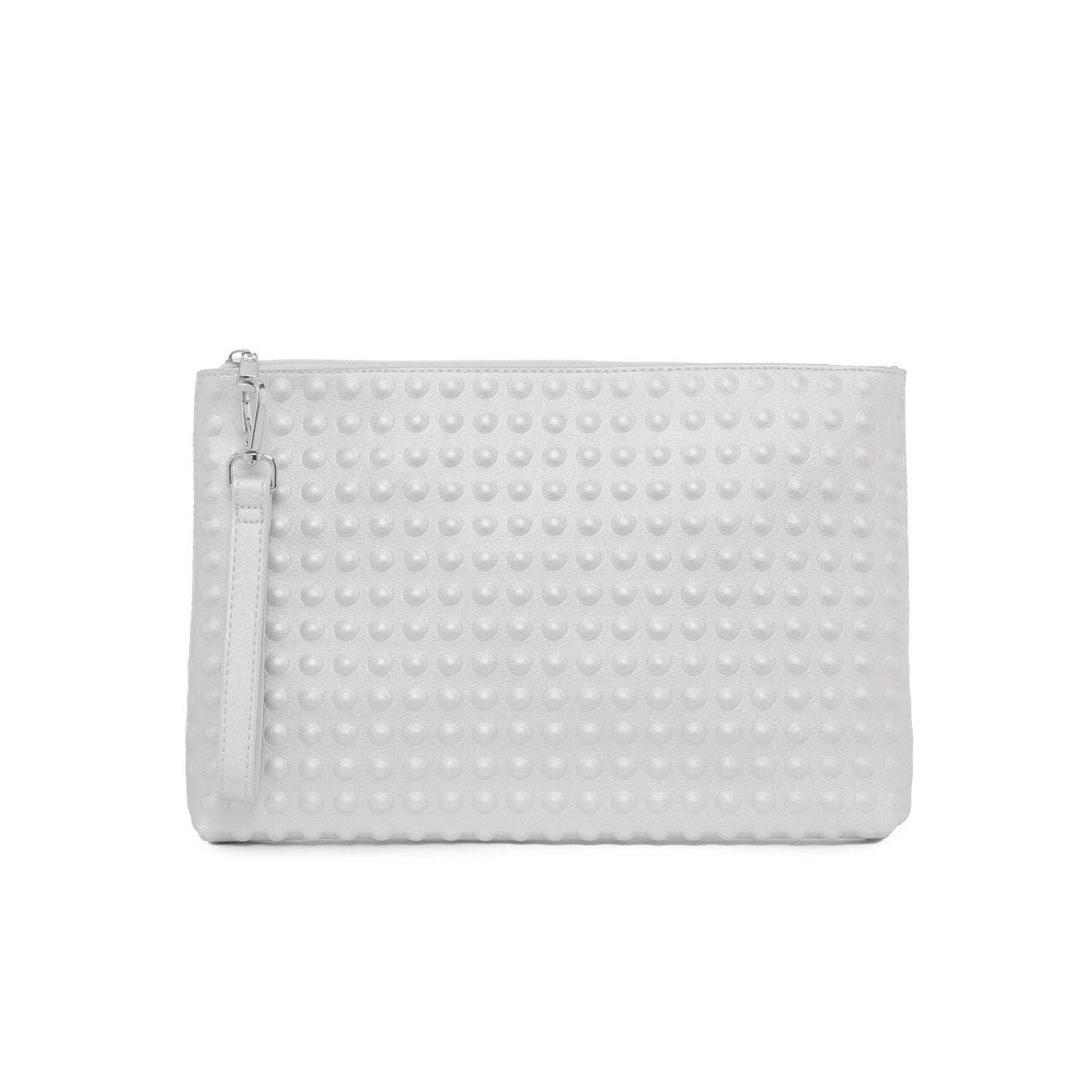 The Dylan Clutch - Embossed Dots Design