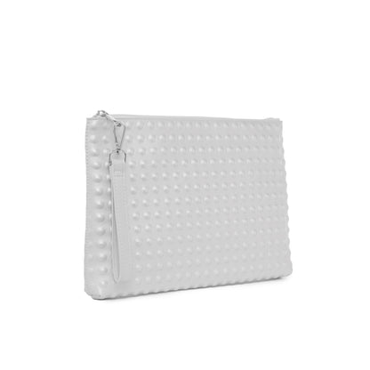 The Dylan Clutch - Embossed Dots Design