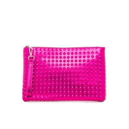 The Dylan Clutch - Embossed Dots Design