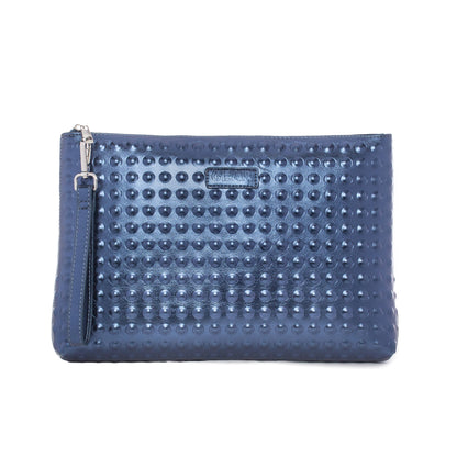 The Dylan Clutch - Embossed Dots Design