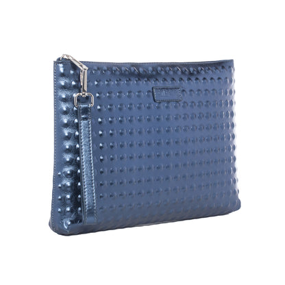 The Dylan Clutch - Embossed Dots Design