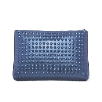 The Dylan Clutch - Embossed Dots Design