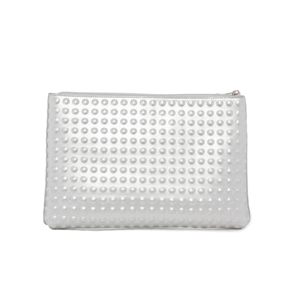 The Dylan Clutch - Embossed Dots Design