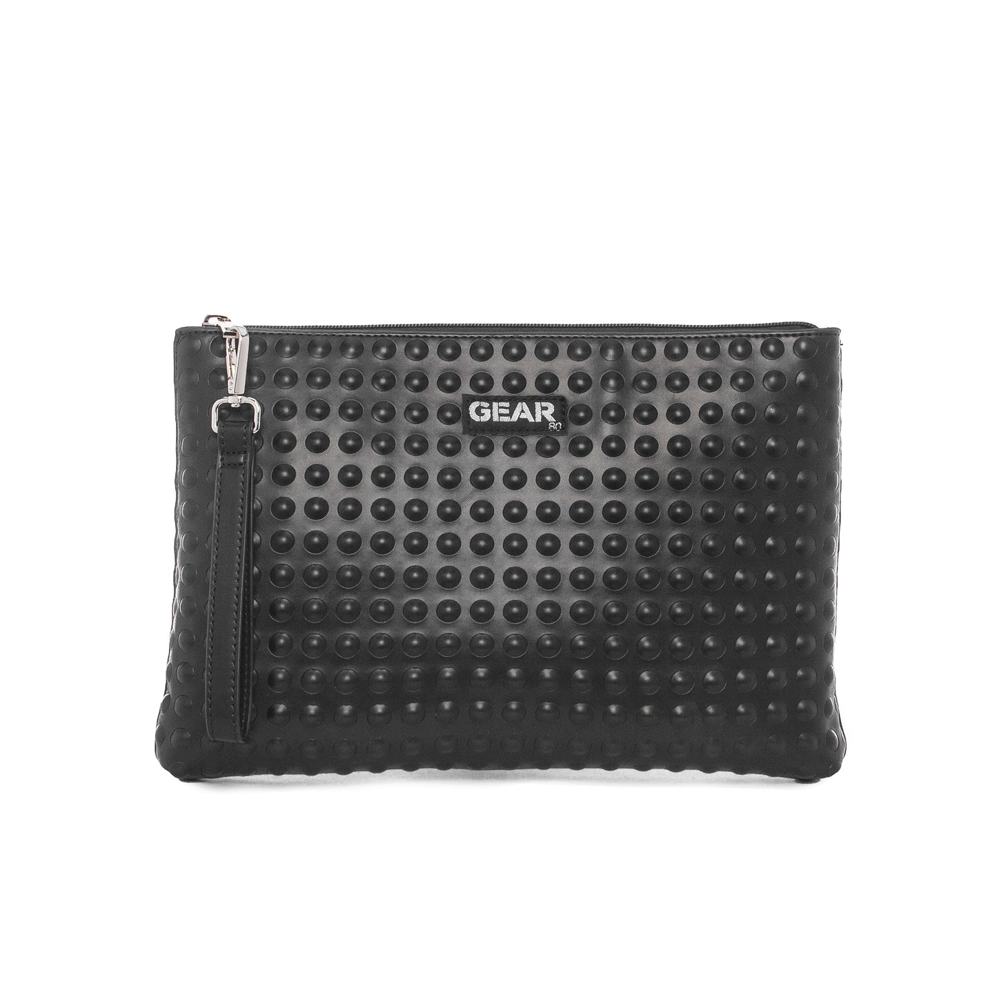 The Dylan Clutch - Embossed Dots Design