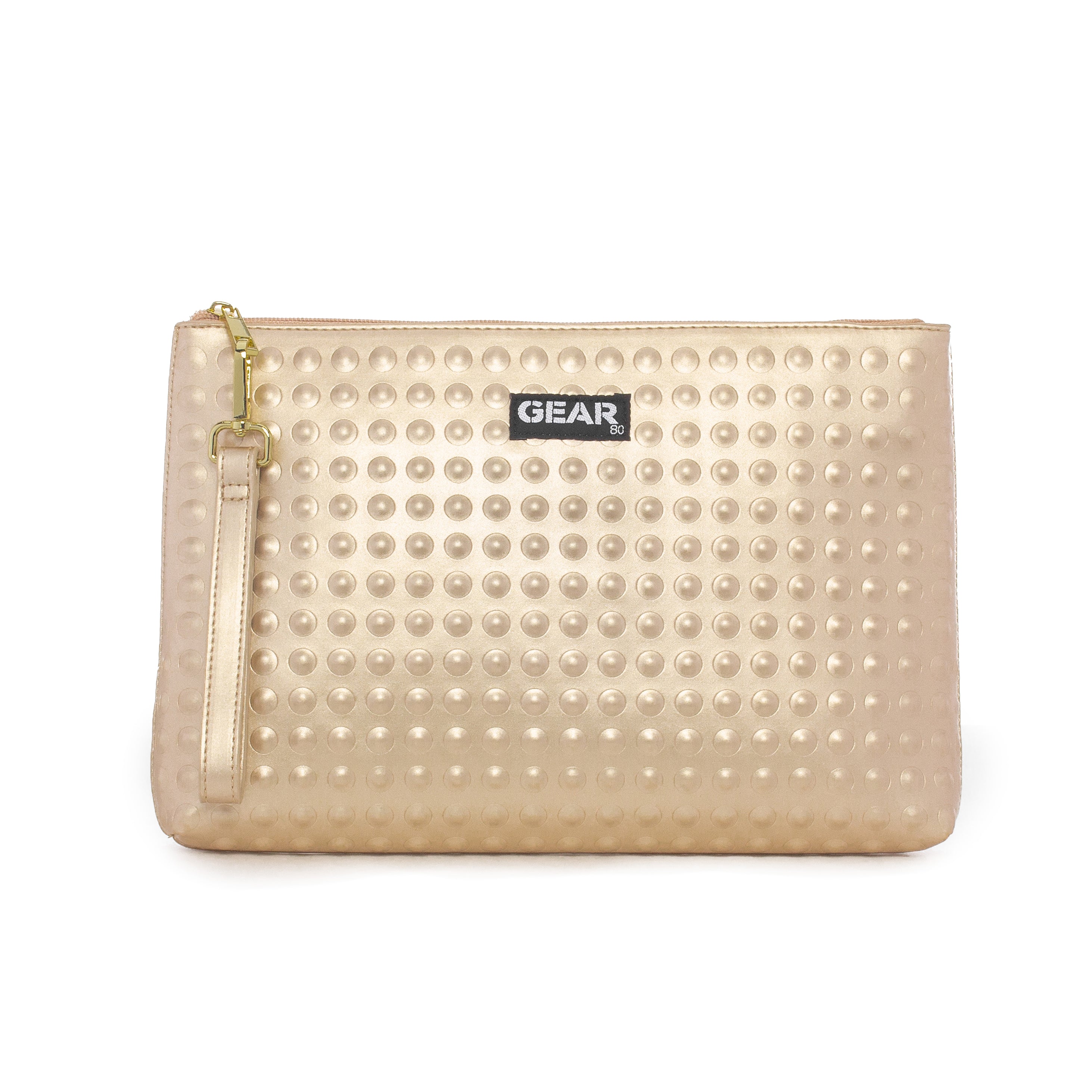 The Dylan Clutch Embossed Dots Design