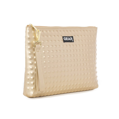 The Dylan Clutch - Embossed Dots Design